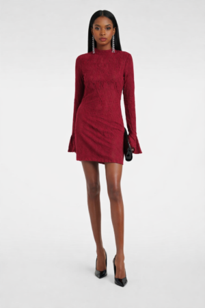 ROTATE - Open-back lace minidress